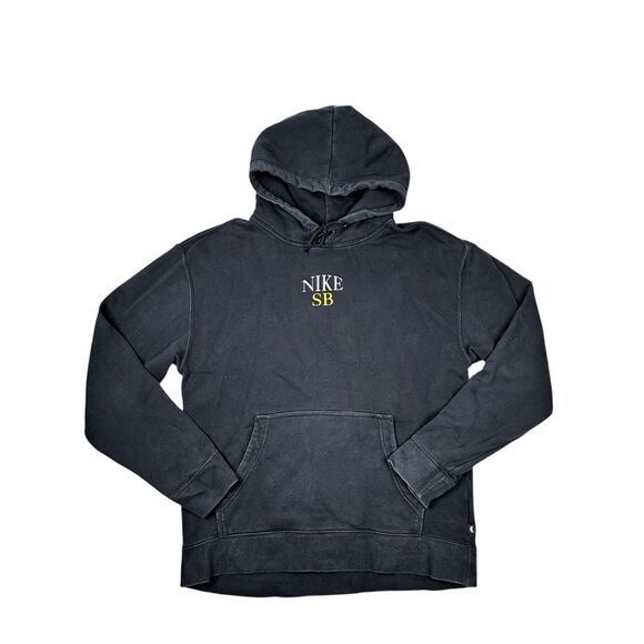 Nike SB Arch Logo Black Skate Hoodie Size Medium Pullover - Picture 2 of 5